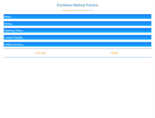 Tablet Screenshot of dunblanemedicalpractice.co.uk